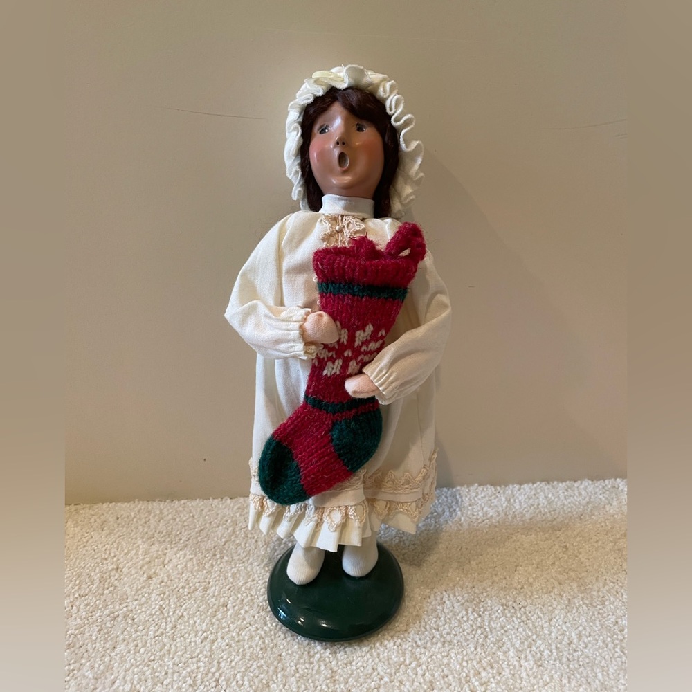 Byers’ Choice Limited Girl with Stocking Caroler